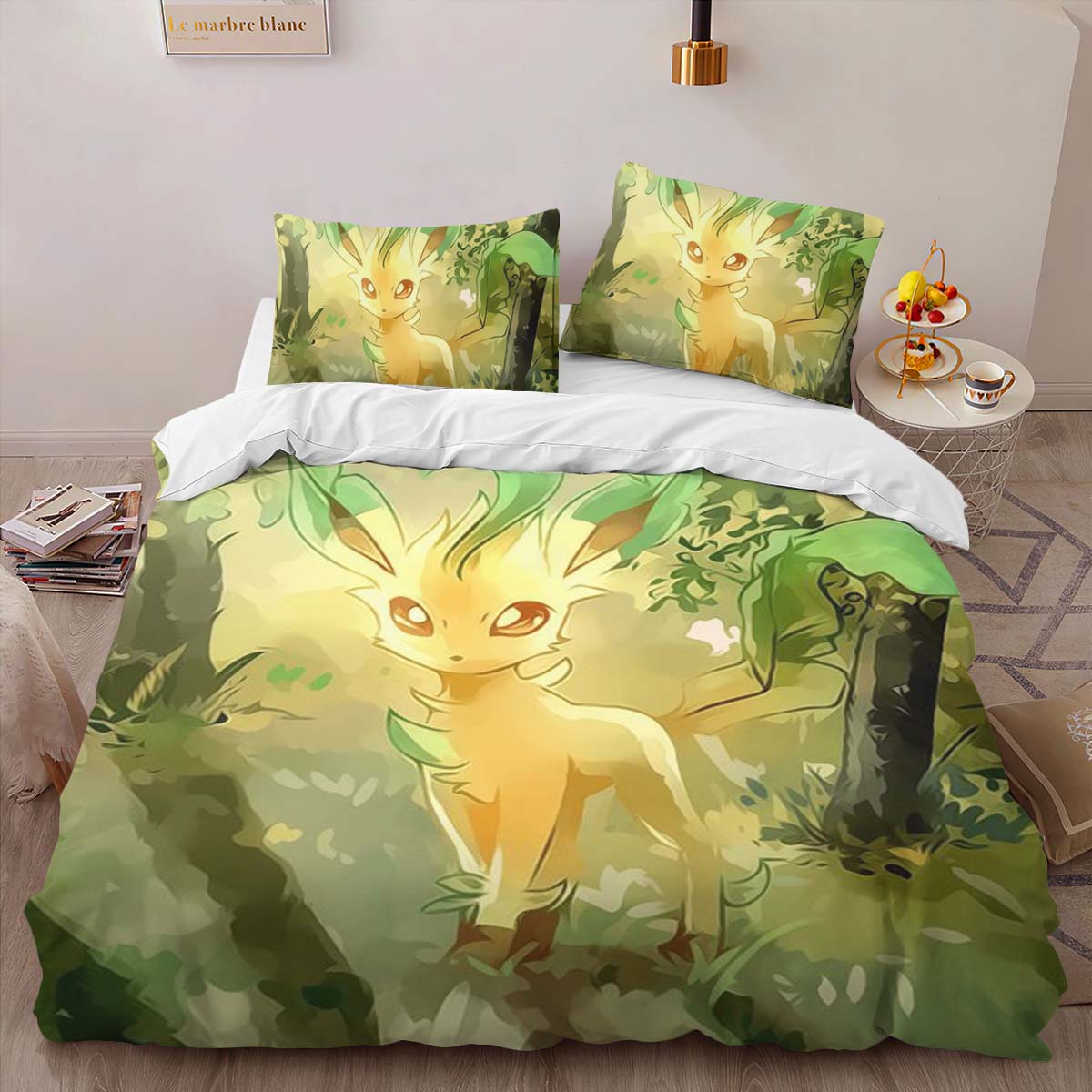 Housse De Couette Phyllali Pokémon 8 Parure de lit Ensemble De Literie – Image 2