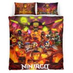 Housse De Couette Ninjago Maître de la Montagne 2 Parure de lit Ensemble De Literie