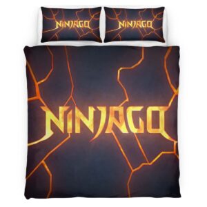 Housse De Couette Logo Ninjago Maître de la Montagne Parure de lit Ensemble De Literie