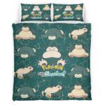 Housse De Couette Ronflex « Let’s Go » Pokémon Parure de lit Ensemble De Literie