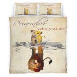 Housse De Couette Le Roi Lion « Souviens-toi qui tu es » Parure de lit Ensemble De Literie