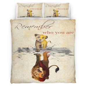 Housse De Couette Le Roi Lion « Souviens-toi qui tu es » Parure de lit Ensemble De Literie