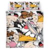 Housse De Couette Looney Tunes Tous les personnages 01 Parure de lit Ensemble De Literie