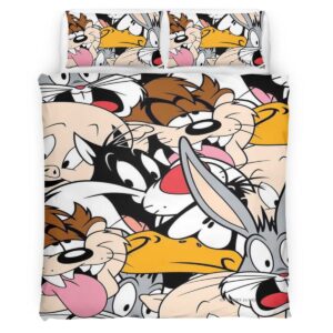 Housse De Couette Looney Tunes Tous les personnages 01 Parure de lit Ensemble De Literie
