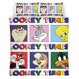 Housse De Couette Looney Tunes Tous les personnages 06 Parure de lit Ensemble De Literie