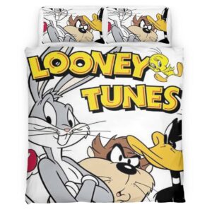 Housse De Couette Looney Tunes Tous les personnages 12 Parure de lit Ensemble De Literie