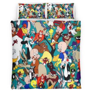 Housse De Couette Looney Tunes Tous les personnages 14 Parure de lit Ensemble De Literie
