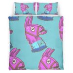 Housse De Couette Lama de Butin Fortnite 3 Parure de lit Ensemble De Literie