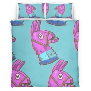 Housse De Couette Lama de Butin Fortnite 3 Parure de lit Ensemble De Literie