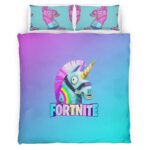 Housse De Couette Lama de Butin Fortnite 4 Parure de lit Ensemble De Literie