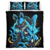 Housse De Couette Lucario Pokémon 4 Parure de lit Ensemble De Literie