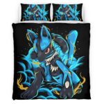 Housse De Couette Lucario Pokémon 4 Parure de lit Ensemble De Literie