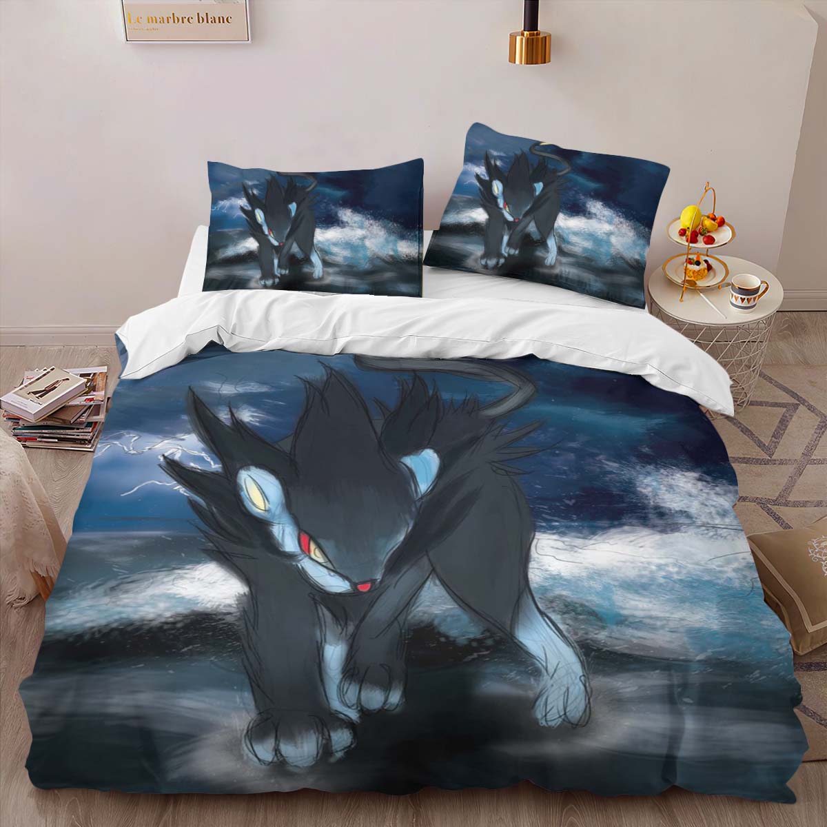 Housse De Couette Luxray Pokémon 6 Parure de lit Ensemble De Literie – Image 2
