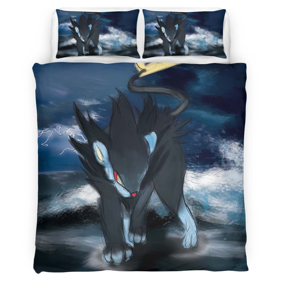 Housse De Couette Luxray Pokémon 6 Parure de lit Ensemble De Literie