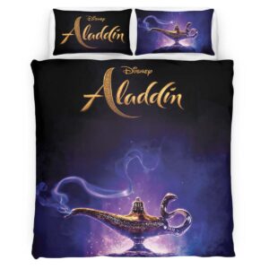 Housse De Couette Lampe magique d’Aladdin Parure de lit Ensemble De Literie