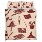 Housse De Couette Objets Magiques Harry Potter – Choixpeau, Lettre de Poudlard Parure de lit Ensemble De Literie