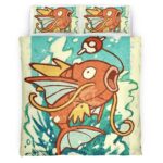 Housse De Couette Magicarpe Shiny Pokémon Eau 2 Parure de lit Ensemble De Literie