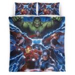 Housse De Couette Avengers Marvel 1005 Parure de lit Ensemble De Literie