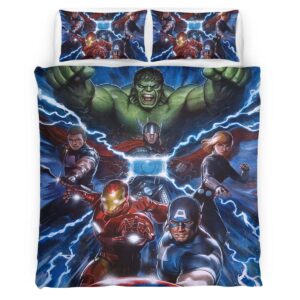 Housse De Couette Avengers Marvel 1005 Parure de lit Ensemble De Literie