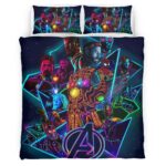 Housse De Couette Avengers Marvel 1006 Parure de lit Ensemble De Literie