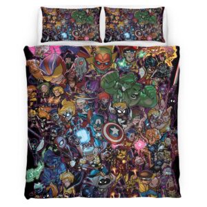 Housse De Couette Avengers Marvel 1011 Parure de lit Ensemble De Literie
