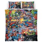 Housse De Couette Avengers Marvel 1015 Parure de lit Ensemble De Literie