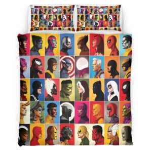 Housse De Couette Avengers Marvel 1027 Parure de lit Ensemble De Literie