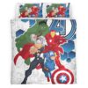 Housse De Couette Avengers Marvel 1028 Parure de lit Ensemble De Literie