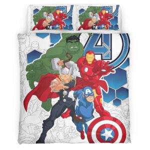 Housse De Couette Avengers Marvel 1028 Parure de lit Ensemble De Literie