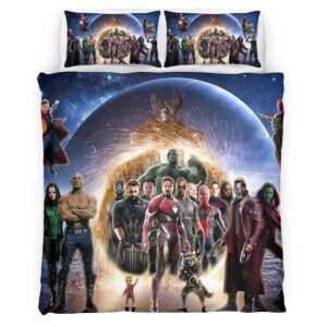 Housse De Couette Avengers Marvel 1033 Parure de lit Ensemble De Literie