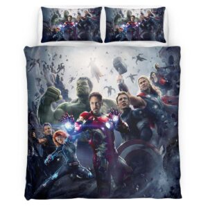 Housse De Couette Avengers Marvel 1035 Parure de lit Ensemble De Literie