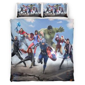 Housse De Couette Avengers Marvel 1036 Parure de lit Ensemble De Literie