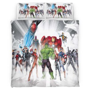 Housse De Couette Avengers Marvel 1037 Parure de lit Ensemble De Literie