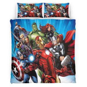Housse De Couette Avengers Endgame Marvel 1014 Parure de lit Ensemble De Literie