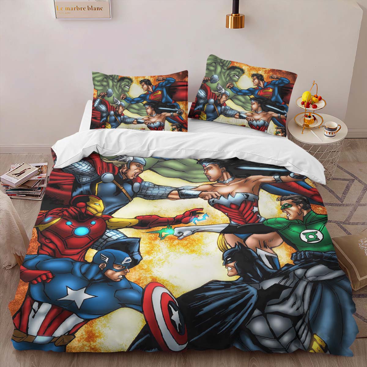 Housse De Couette Marvel et DC Comics Parure de lit Ensemble De Literie – Image 2