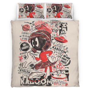 Housse De Couette Marvin le Martien Looney Tunes 01 Parure de lit Ensemble De Literie