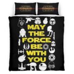 Housse De Couette May the Force Be With You – Icône Star Wars Parure de lit Ensemble De Literie