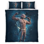 Housse De Couette Meowscles Fortnite Parure de lit Ensemble De Literie