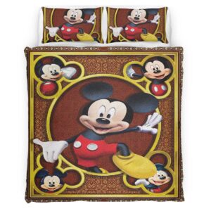 Housse De Couette Mickey Mouse Parure de lit Ensemble De Literie