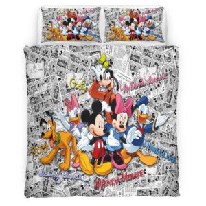Housse De Couette Mickey Mouse – Friends Parure de lit Ensemble De Literie