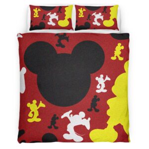 Housse De Couette Silhouette Mickey Mouse Parure de lit Ensemble De Literie