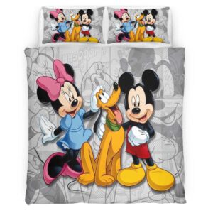 Housse De Couette Mickey Mouse et ses amis 11 Parure de lit Ensemble De Literie