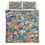 Housse De Couette Mickey Mouse et ses amis 12 Parure de lit Ensemble De Literie