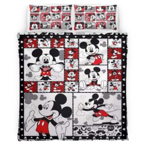 Housse De Couette Mickey Mouse et ses amis 15 Parure de lit Ensemble De Literie