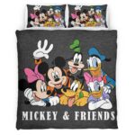 Housse De Couette Mickey Mouse et ses amis 16 Parure de lit Ensemble De Literie