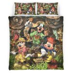 Housse De Couette Mickey Mouse et ses amis 3 Parure de lit Ensemble De Literie