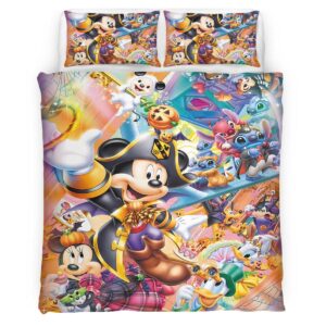 Housse De Couette Mickey Mouse et ses amis 6 Parure de lit Ensemble De Literie