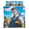 Housse De Couette Midas Fortnite Skin Stylé Parure de lit Ensemble De Literie