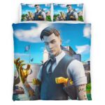 Housse De Couette Midas Fortnite Skin Stylé Parure de lit Ensemble De Literie