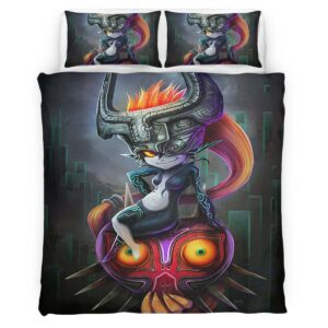 Housse De Couette Midna Masque de Majora The Legend of Zelda Parure de lit Ensemble De Literie